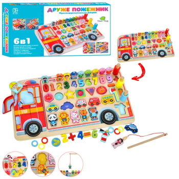 Дерев'яна іграшка Tree Toys Багатофункціональна дошка MD-1960
