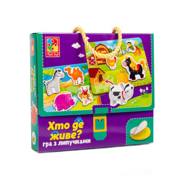 Гра з липучками Vladi Toys Хто де живе VT1302-26