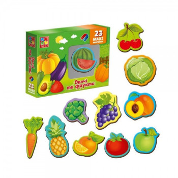 Гра магнітна Vladi Toys Овочі і фрукти VT3106-28 23 предмета