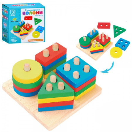 Дерев'яна іграшка Tree Toys Геометрика MD-0818