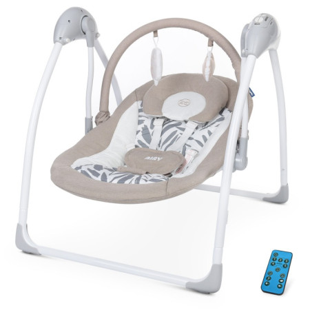 Крісло-гойдалка El Camino Airy ME-1047L-Beige-Leave бежеве