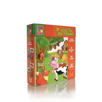 Гра на асоціації Vladi Toys В лісі і на фермі VT1804-46 48 деталей