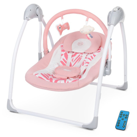 Крісло-гойдалка El Camino Airy ME-1047L-Rose-Leaves рожеве Крісло-гойдалка El Camino Airy ME-1047L-Rose-Leaves рожеве