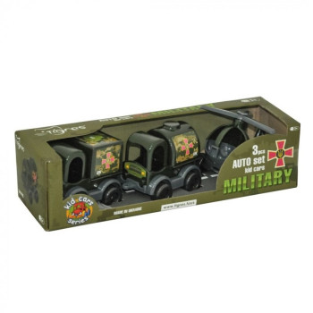 Набір машинок Tigres Kid cars Military 39998 3 предмети