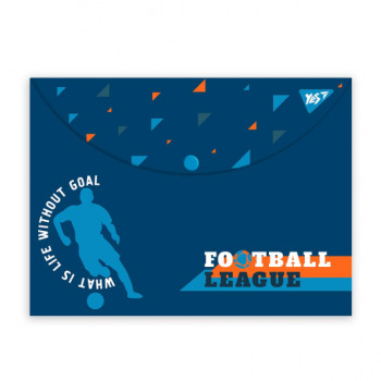 Папка-конверт на кнопці А4 YES Football 492027 33х24 см