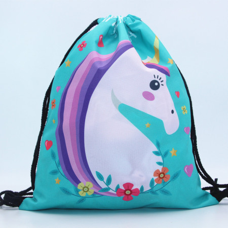 Сумка для взуття Єдиноріг 11369 32х39 см блакитна