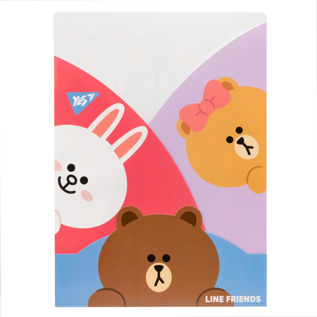 Папка-куток А4 YES Line Friends 492084 22х31 см