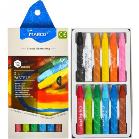 Пастель олійна Marco 4800OP-12CB 12 кольорів