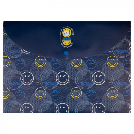 Папка-конверт на кнопці А4 YES Smiley World 2 492195 33х24 см