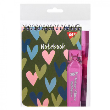 Набір канцелярський YES Hearts № 1 450154 3 предмети
