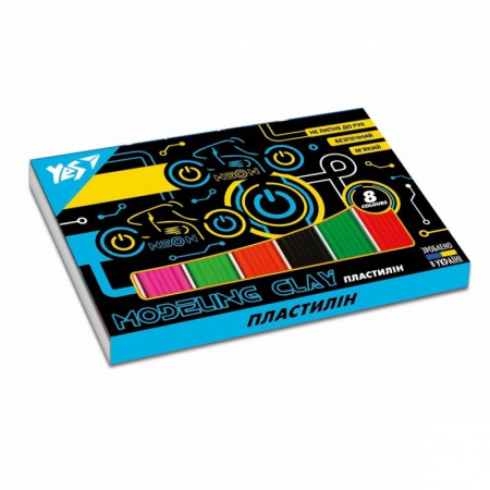 Пластилін YES Ultrex 540615 8 кольорів