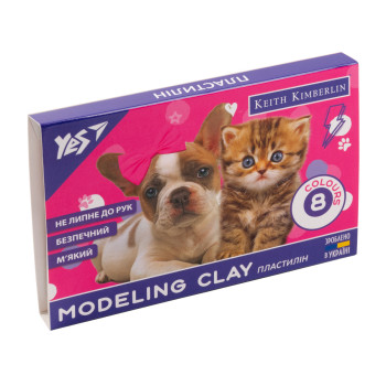 Пластилін YES Keith Kimberlin 540612 8 кольорів 160 г