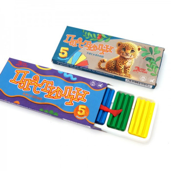 Пластилін Little Artist 832535 5 кольорів