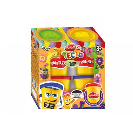 Тісто для ліплення Danko Toys Master Do ДТ-ТЛ-02-25 4 кольори Тісто для ліплення Danko Toys Master Do ДТ-ТЛ-02-25 4 кольори