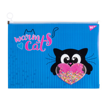Папка-конверт A4 YES Meow 491750 3х24х33 см
