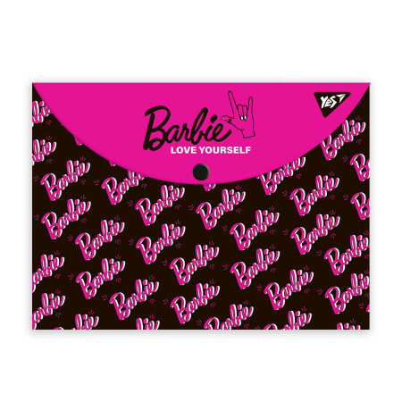 Папка-конверт на кнопці А4 YES Barbie 492002 33х24 см