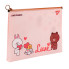 Папка-конверт на блискавці A4 YES  Line Friends Brown 492090 24х32х2.5 см