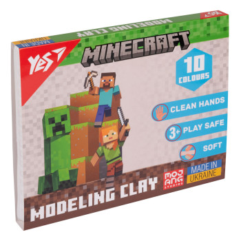 Пластилін YES Minecraft 540662 10 кольорів 200 г