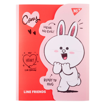 Папка-органайзер із клапаном на липучці A4 YES Line Friends Cony 492104
