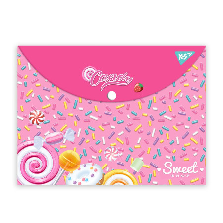 Папка-конверт на кнопці А4 YES Sweet Cream 492015 33х24 см