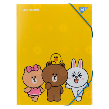 Папка на резинці A4 YES Line Friends 492098
