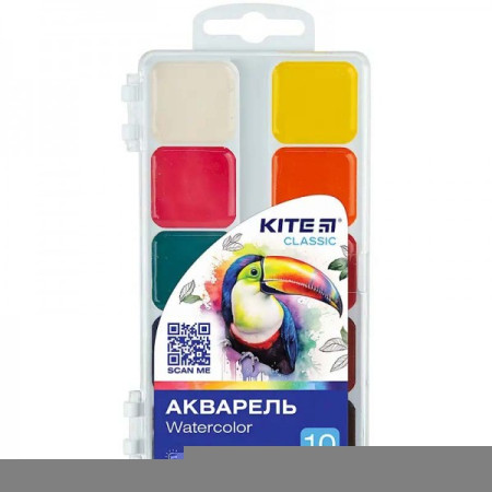 Акварель Kite Classic K-060 10 кольорів