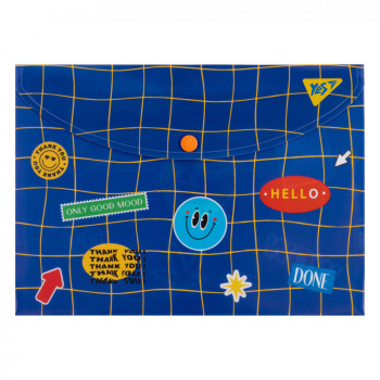 Папка-конверт на кнопці B5 YES Sticky Mood 492147 26,5х19 см