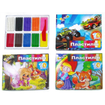Пластилін 832510 10 кольорів