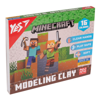 Пластилін YES Minecraft 540674 16 кольорів 320 г