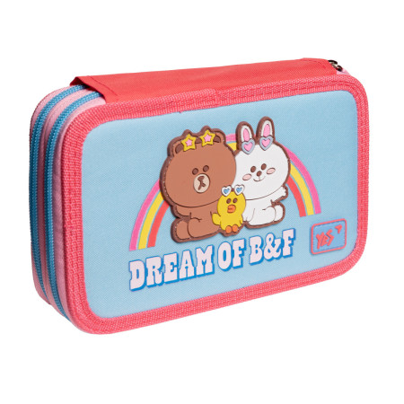 Пенал твердий YES HP-01 Line Friends 533386 4х13х21 см