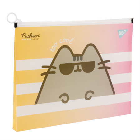 Папка-конверт на блискавці A4 YES Pusheen 492031 24х32х2.5 см