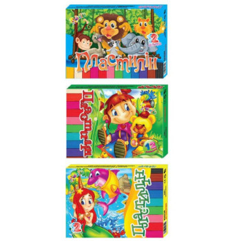 Пластилін 832520 12 кольорів