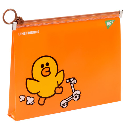 Папка-конверт на блискавці B6 YES Line Friends Sally 492094 15х20х3 см