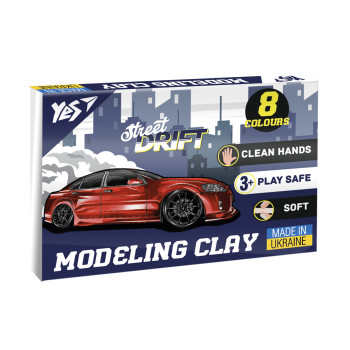 Пластилін YES Drift King 540660 8 кольорів 160 г