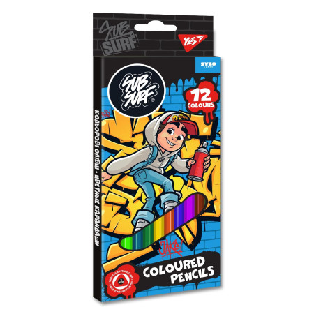 Набір кольорових олівців YES 290652 12 кольорів