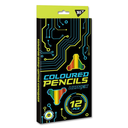 Набір кольорових олівців YES Ultrex 290636 12 кольорів