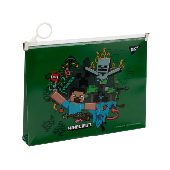 Папка-конверт на блискавці B6 YES Minecraft 492092 15х20х3 см