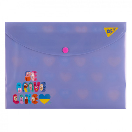 Папка-конверт на кнопці B5 YES Stand with Ukraine 492142 26,5х19 см