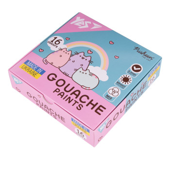 Гуаш YES Pusheen 230403 16 кольорів