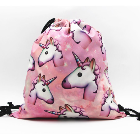 Сумка для взуття Єдиноріг 11363 32х39 см рожева