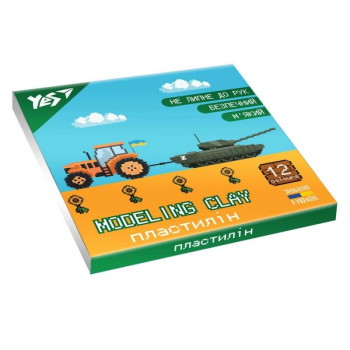 Пластилін YES 8 bit 540639 8 кольорів