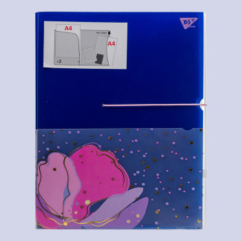 Папка-органайзер на резинці A4 YES Viola 491745 24х32х0,5 см