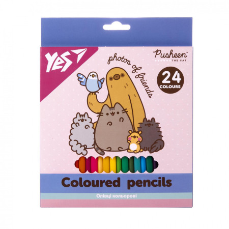 Набір кольорових олівців YES Pusheen 290771 24 кольорів