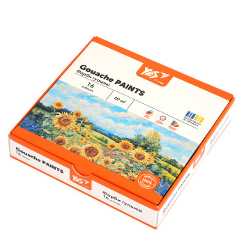 Гуаш YES Orange Line 230433 16 кольорів 20 мл