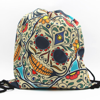 Сумка для взуття Череп та квіти 11366 32х39 см різні кольори