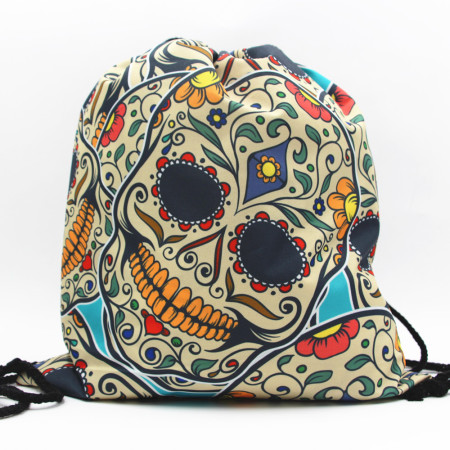 Сумка для взуття Череп та квіти 11366 32х39 см різні кольори