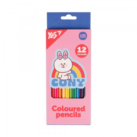 Набір кольорових олівців Kite Line Friends 290718 12 кольорів
