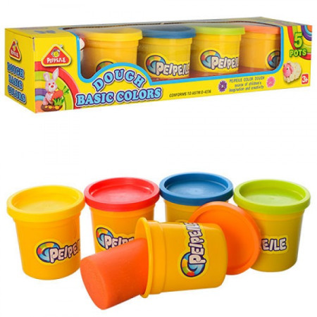 Тісто для ліплення 3902B 5 кольорів