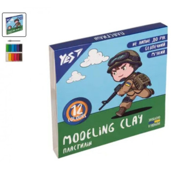 Пластилін YES Месники 540638 12 кольорів