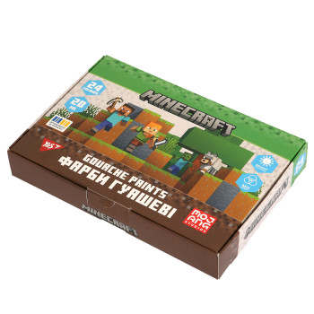 Гуаш YES Minecraft 230409 24 кольори